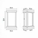 Arandela Retrô Preta 3 Vidros Fumê Reflecta p/ 1xE27 ST3169-Starlumen-