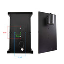 Arandela Retrô Preta 3 Vidros Fumê Reflecta p/ 1xE27 ST3169-Starlumen-