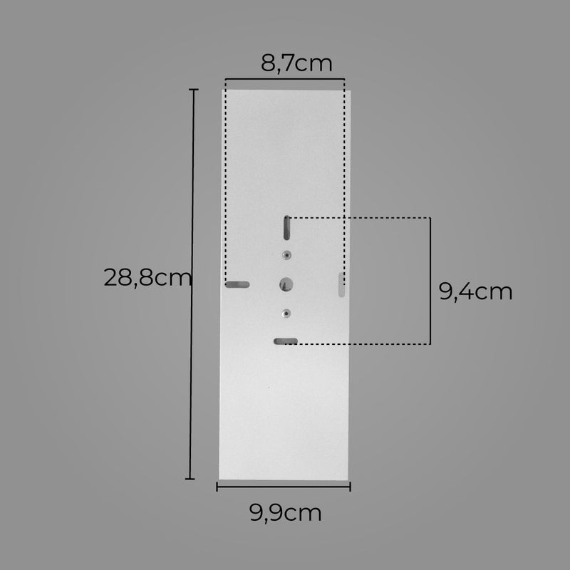 Arandela Sem Friso Retangular 2 focos p/ 2x E27 Starlumen ST2771-Starlumen-