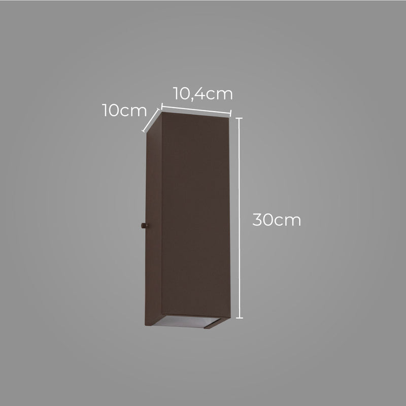 Arandela Sem Friso Retangular 2 focos p/ 2x E27 Starlumen ST2771-Starlumen-