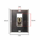 Arandela Slim 2 Focos Alumínio p/G9 Externa Parede Muro ST3144-Starlumen-