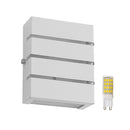 Arandela Slim 3 Frisos Moderna Interna/externa Alumínio Starlumen + LED G9 ST2772-Starlumen-