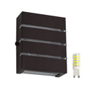 Arandela Slim 3 Frisos Moderna Interna/externa Alumínio Starlumen + LED G9 ST2772-Starlumen-