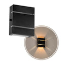 Arandela Slim Interna e/ou Externa Alumínio 2 Frisos Moderna ST2527-Starlumen-Preto-