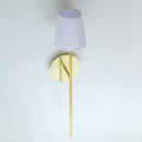 Arandela Torch Dourado com Cúpula Branca P/ E27 Bulbo Spotline ST2930-Spotline-Starlumen