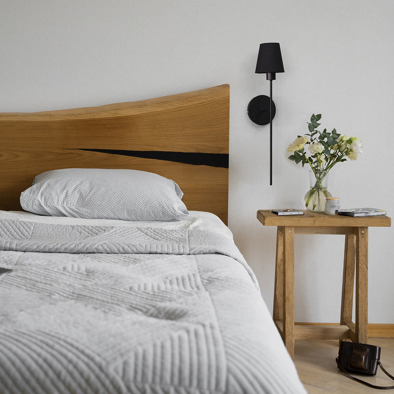 Arandela Torch Preta C/ Cúpula Preta P/ E27 Bulbo Spotline ST2930-Spotline-Starlumen