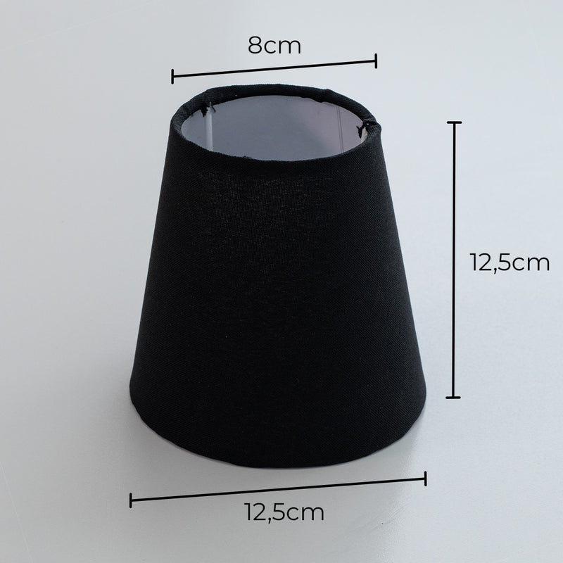 Arandela Torch Preta C/ Cúpula Preta P/ E27 Bulbo Spotline ST2930-Spotline-Starlumen