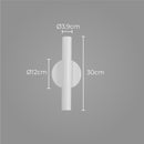 Arandela Tubo Cilindro 30cm Branca 2 fachos p/ MR11 Starlumen ST2773-Starlumen-