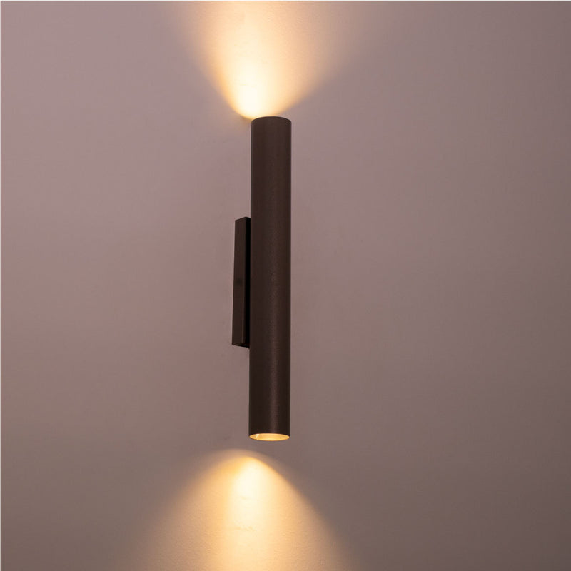 Arandela Tubo Cilindro 30cm Cinza 2 fachos p/ MR11 Starlumen ST2773-Starlumen-