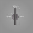 Arandela Tubo Cilindro 30cm Cinza 2 fachos p/ MR11 Starlumen ST2773-Starlumen-