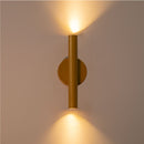 Arandela Tubo Cilindro 30cm Dourado 2 fachos p/ MR11 Starlumen ST2773-Starlumen-