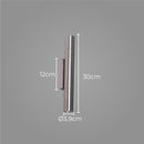 Arandela Tubo Cilindro 30cm Escovado 2 fachos p/ MR11 Starlumen ST2773-Starlumen-