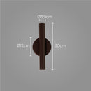 Arandela Tubo Cilindro 30cm Marrom 2 fachos p/ MR11 Starlumen ST2773-Starlumen-