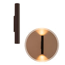 Arandela Tubo Cilindro 30cm Marrom 2 fachos p/ MR11 Starlumen ST2773-Starlumen-