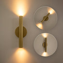 Arandela Tubo Cilindro Cyla 30cm Champanhe 2 fachos p/ MR11 Starlumen ST2773-Starlumen-