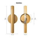 Arandela Tubo Cilindro Cyla 30cm Champanhe 2 fachos p/ MR11 Starlumen ST2773-Starlumen-