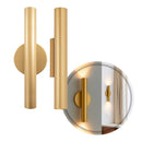 Arandela Tubo Cilindro Cyla 30cm Champanhe 2 fachos p/ MR11 Starlumen ST2773-Starlumen-