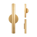 Arandela Tubo Cilindro Cyla 30cm Champanhe 2 fachos p/ MR11 Starlumen ST2773-Starlumen-