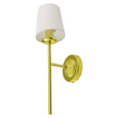 Arandela de Parede Dourada c/ Cúpula Branca p/ 1xE27 Old Artisan ST3117-Old Artisan-Starlumen