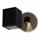 Arandela luminária de parede 1 facho Policarbonato ST2775-Starlumen-Preta-