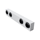 Arandela Arc 8 Fachos Alumínio Externa Led 8w Luz Amarela Parede Muro St2960