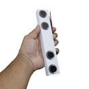 Arandela Arc 8 Fachos Alumínio Externa Led 8w Luz Amarela Parede Muro St2960