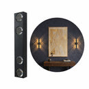 Arandela Arc 8 Fachos Alumínio Externa Led 8w Luz Amarela Parede Muro St2960