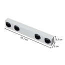 Arandela Arc 8 Fachos Alumínio Externa Led 8w Luz Amarela Parede Muro St2960