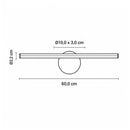 Arandela LED Dourada Hubble 12W Branco Quente IP44 OPUS 82338 Moderna Decorativa ST3300