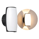 Arandela LED PAKO 7W 3000K IP65 2 Fachos Luminaria de Parede Externa Nordecor ST3286 - Preto