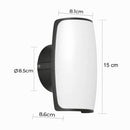 Arandela LED PAKO 7W 3000K IP65 2 Fachos Luminaria de Parede Externa Nordecor ST3286 - Preto