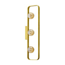 Arandela/plafon Aruna Ouro Fosco e Ambar ZR095-AGD 80cm para 3x G9 Starlux ST2619-Arandelas-Starlumen
