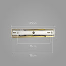 Arandela/plafon Aruna Ouro Fosco e Ambar ZR095-AGD 80cm para 3x G9 Starlux ST2619-Arandelas-Starlumen