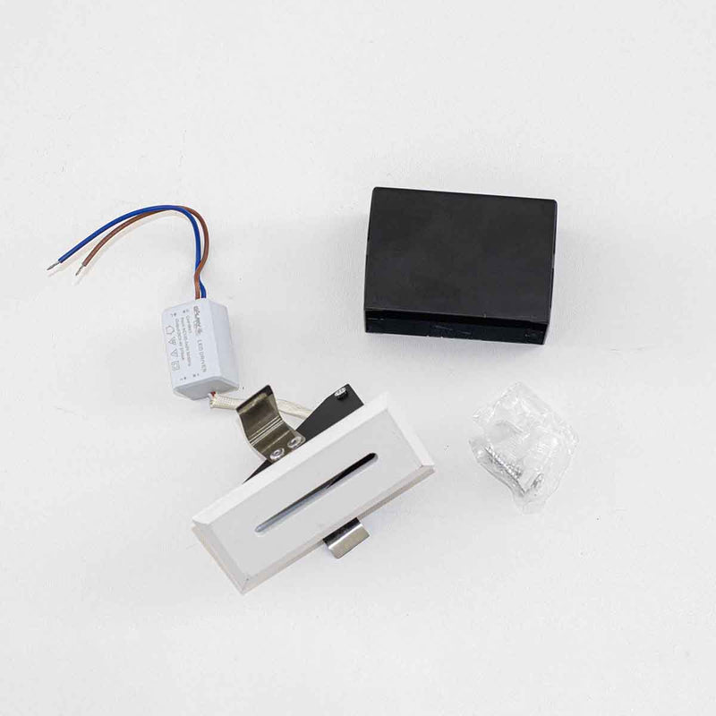 Balizador Ascoli Retangular Facho 30° LED 3W Luz Quente Externo e Interno Galaxy 9621 ST3039-Galaxy-Starlumen