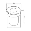 Balizador Spot LED p/ Solo Senf 5W 2700K IP67 24° IRC90 Preto Alumínio Nordecor 6848 ST3248-Balizadores-Starlumen