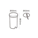 Balizador LED Pedri 1W Luz Quente IP65 Opus p/ Jardim Corredor Externo ST2485 MEDIDAS 
