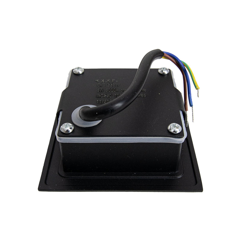 Balizador LED Sentinela 3W Luz Quente com Sensor 3M IP65 Opus ST3263 - Preto detalhe lateral 