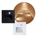 Balizador LED Sentinela 3W Luz Quente com Sensor 3M IP65 Opus ST3263 - Preto ambientada branco ou preto 
