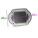 Bandeja De Vidro Espelhada Com Alça 25x35 Decorativa KV0066 St1642-BTC Decor-Starlumen