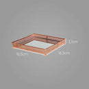Bandeja Espelhada Quadrada 16,5x16,5cm Decoração KV0134 St1639-BTC Decor-Starlumen