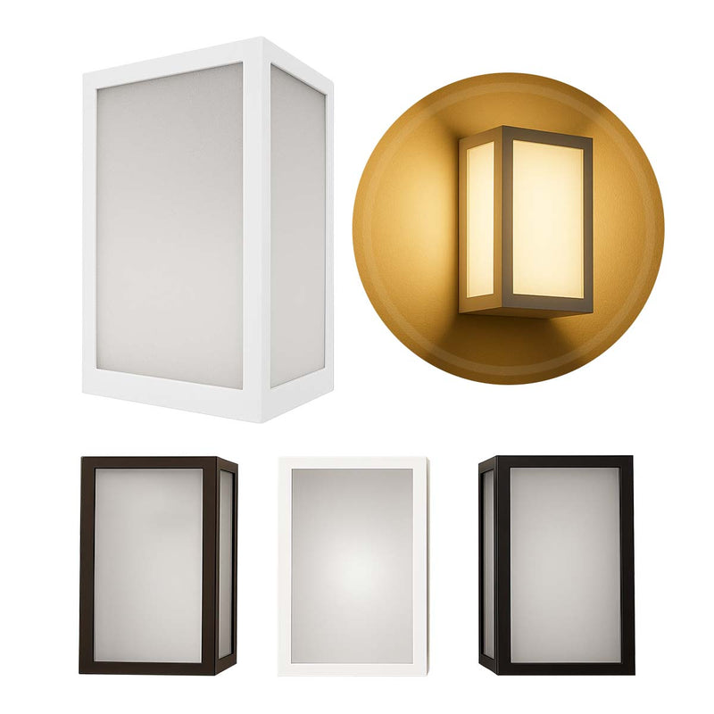 Arandela Luminária Vitra 3 Vidros Fosco Externa 1xE27 Starlumen ST2953