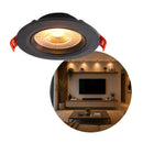Spot Led Smd Redondo de Embutir Teto 7w Branco Quente 3000k Orientável St3318