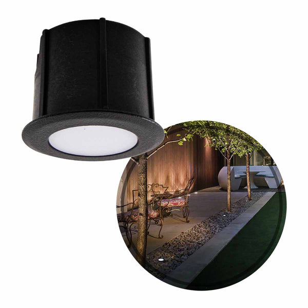 Mini Luminária Embutir LED 0,3W 2700k IP66 3971 ST1626