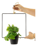 Cachepot de Cerâmica e Metal Quadrado TN0204 BTC ST2680-BTC-Starlumen