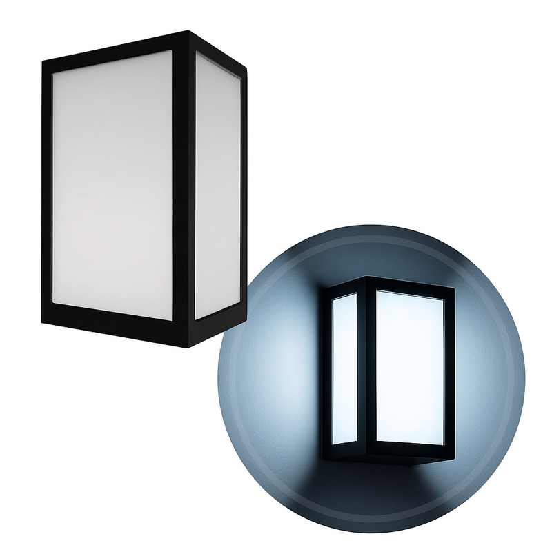 Arandela Luminária Vitra 3 Vidros Fosco Externa 1xE27 Starlumen ST2953
