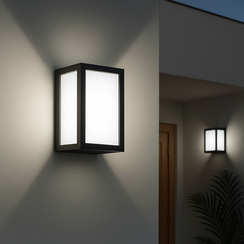 Arandela Luminária Vitra 3 Vidros Fosco Externa 1xE27 Starlumen ST2953