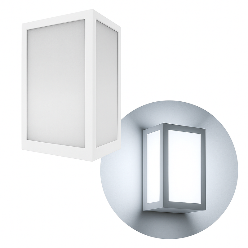 Arandela Luminária Vitra 3 Vidros Fosco Externa 1xE27 Starlumen ST2953