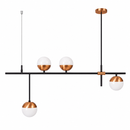 Pendente Bille Cobre 4 Globos de Vidro para G9 16575/4 PT/CB ST1610