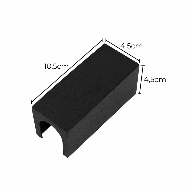 Conexão Conecta 1 Saída Preto p/ Tubular T8 60 ou 120cm Usina ST3081-Usina Design-Starlumen