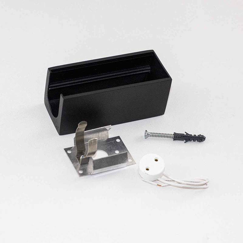 Conexão Conecta 1 Saída Preto p/ Tubular T8 60 ou 120cm Usina ST3081-Usina Design-Starlumen